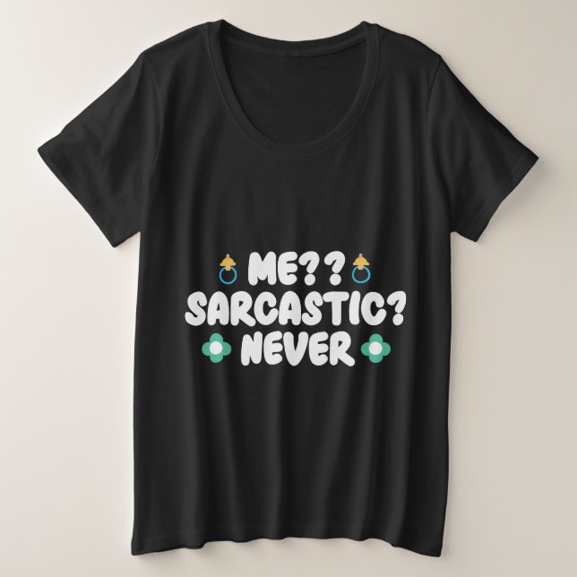 Yo sarcástico nunca (Anverso del diseño)