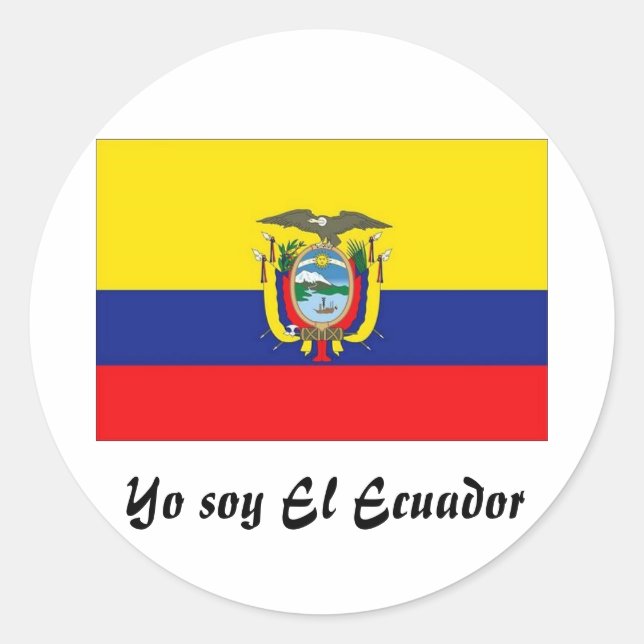 Yo soy El Ecuador pegatina (Anverso)