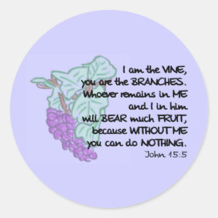 Yo soy la vid, tú eres el Pegatina de ramas