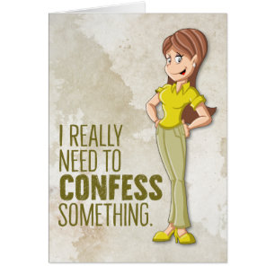 "Yo Srta. Overeating con usted" tarjeta de