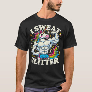 Yo sudor Purpurina - Divertidos Camisetas de gimna