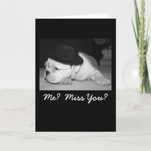 ¿Yo? ¿Te Extrañas? Tarjeta de felicitación al Bull