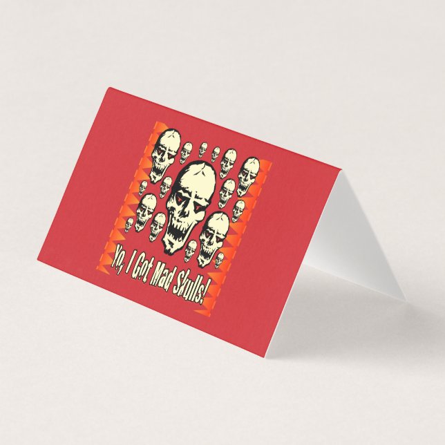 Yo Tengo Calaveras Locas Tarjeta De Tienda Gfx BG- (Anverso)