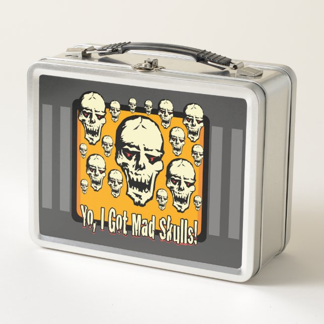 Yo Tengo Calaveras Mad Marco Gfx Rayas Gris (Anverso)