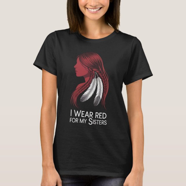 Yo uso el rojo para mi hermana camiseta | Concienc (Anverso)