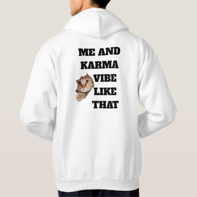 "Yo y Karma" Sudadera Gráfica (Reverso)