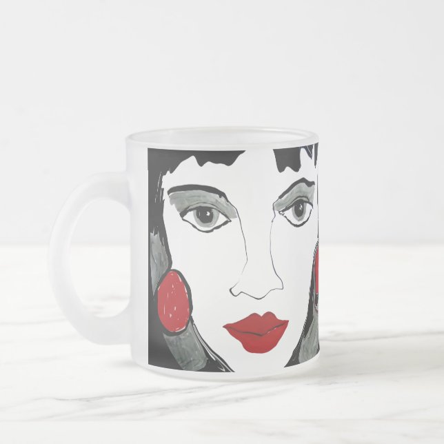 Yo y mi taza de café helada ego (Izquierda)