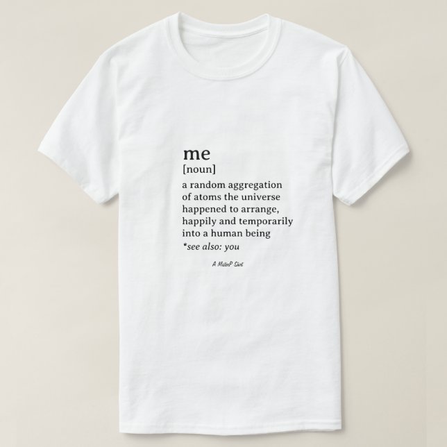Yo (y tú) - Una camiseta del señor P (Diseño del anverso)