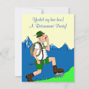 Yodeler Yodeling anuncia invitación a la jubilació