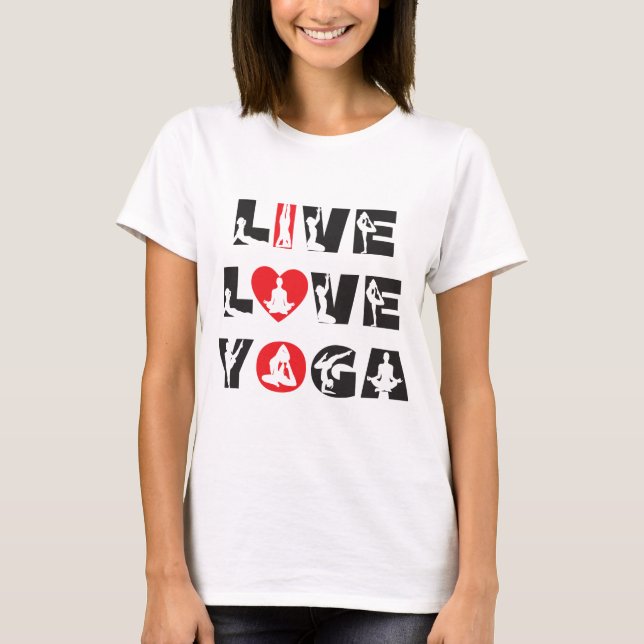 Yoga - Amo la camiseta de yoga (Anverso)