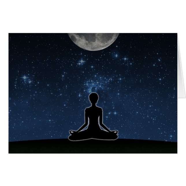 Yoga bajo la luna (Anverso (Horizontal))