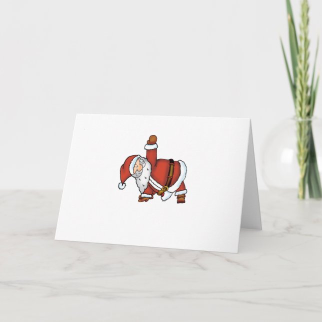 Yoga de Santa - diseño del navidad con una yoga (Anverso)