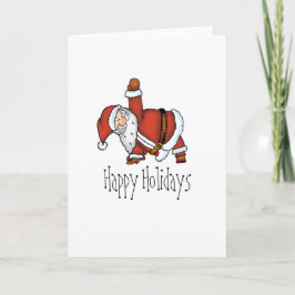 Yoga de Santa - diseño del navidad con una yoga