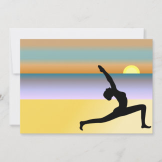 Yoga En Las Invitaciones De Los Personalizados De 