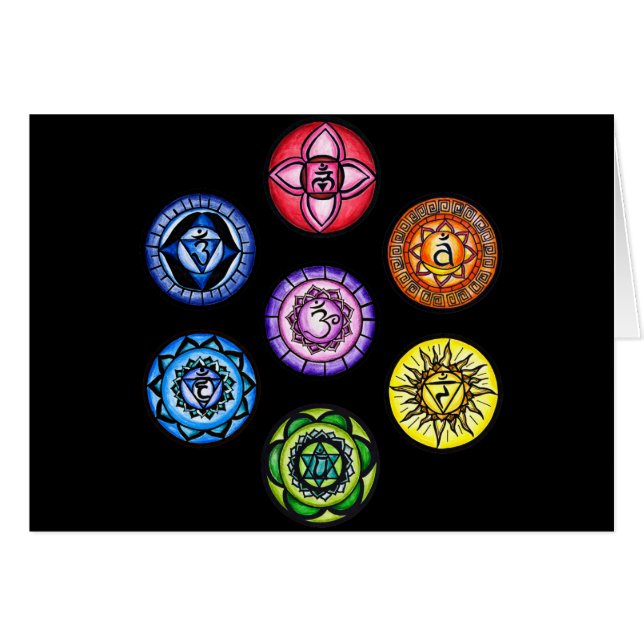 Yoga - energía de 7 Chakras (Anverso (Horizontal))