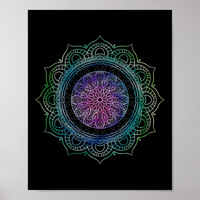 Yoga Geometría Sagrada Arte Boho Flujo Espiritual  (Frente)