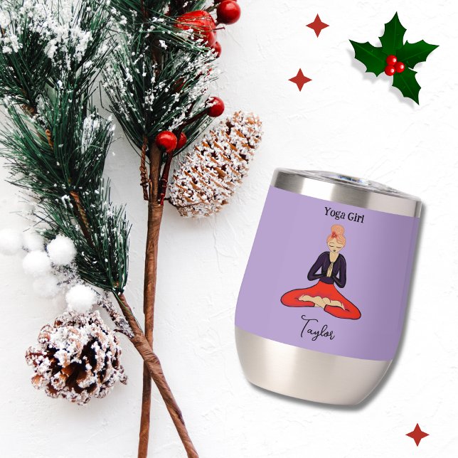 Yoga Girl Brown Hair (Fun Holiday Gift for Your Favorite Yogi!)