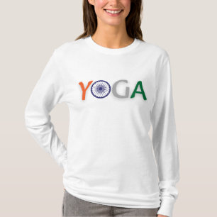 Yoga India colorea camiseta Ashoka Chakra