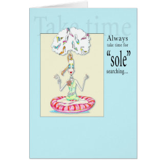 Yoga "lenguado" que busca la tarjeta diaria