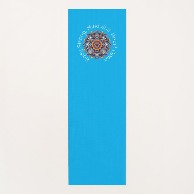 Yoga Mantra Mandala Design Mat (Anverso)