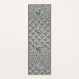 Yoga Mat con encantadores suculentos grises