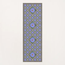 Yoga Mat con hermosos gallos azules