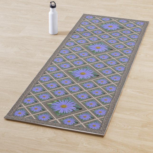 Yoga Mat con hermosos gallos azules (In situ)