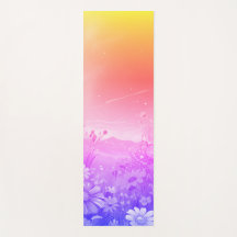 Yoga Mat con pradera de amanecer