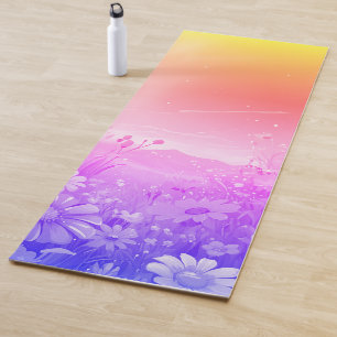 Yoga Mat con pradera de amanecer