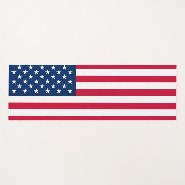Yoga Mat de Bandera de los Estados Unidos de Améri (Anverso (horizontal))