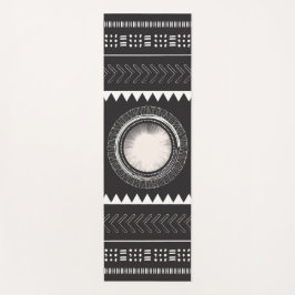 Yoga Mat de Boho Blanco y Negro