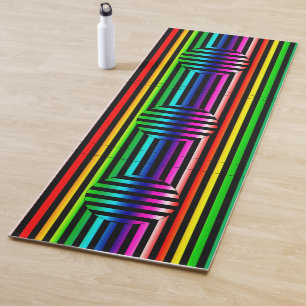 Yoga Mat - Ilusión óptica a rayas