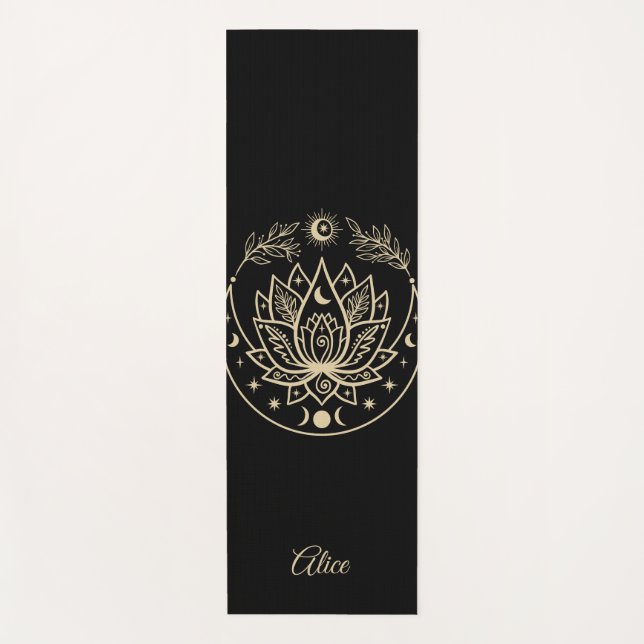 Yoga Mat Meditation Gift Black (Anverso)