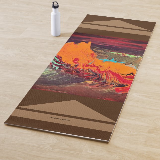Yoga Mat "Naranja Burst" (In situ)