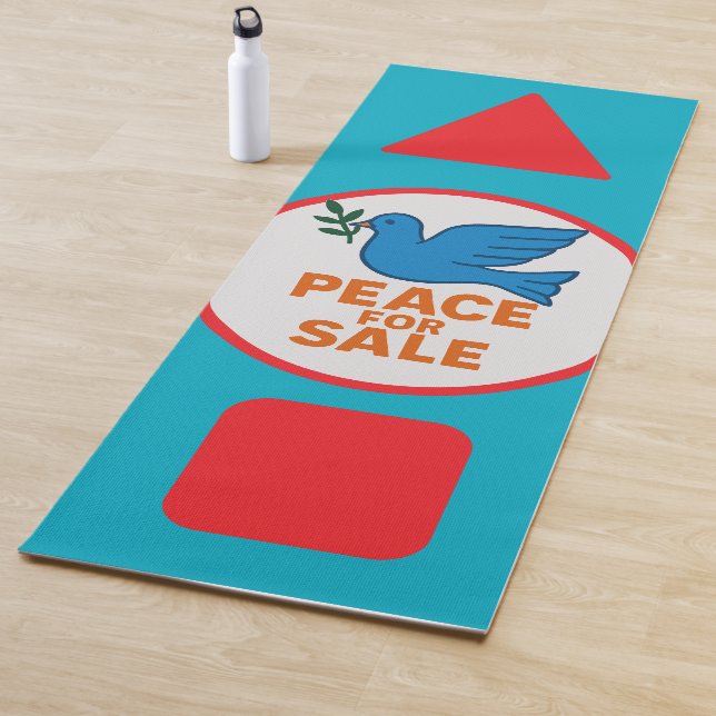 Yoga Mat , Peace theme designed yoga mat (In situ)