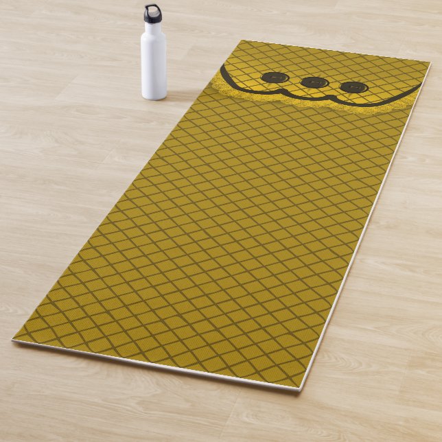 Yoga Mat Pillow Top Design Gold (In situ)