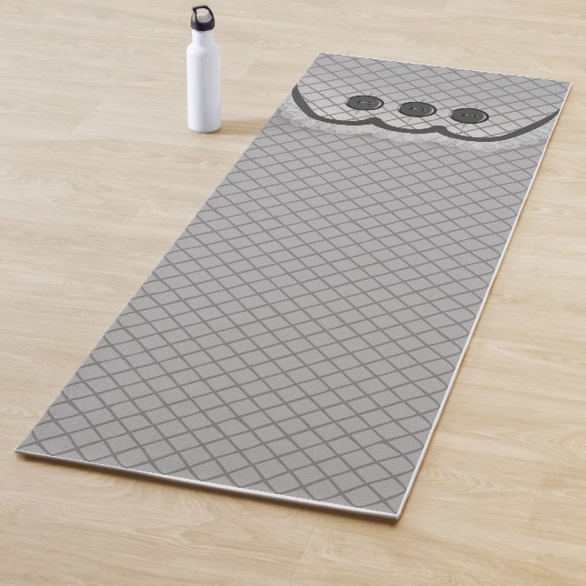 Yoga Mat Pillow Top Design Gray (In situ)