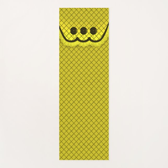 Yoga Mat Pillow Top Design Yellow (Anverso)