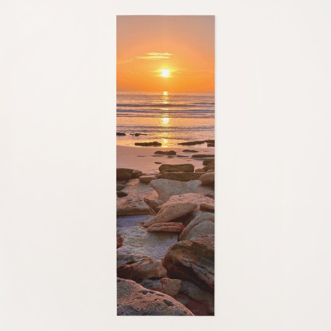 Yoga mat Rocky beach Sunrise beach mat (Anverso)