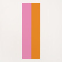 Yoga Mat rosa y Naranja