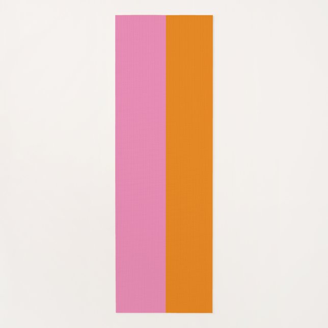 Yoga Mat rosa y Naranja (Anverso)