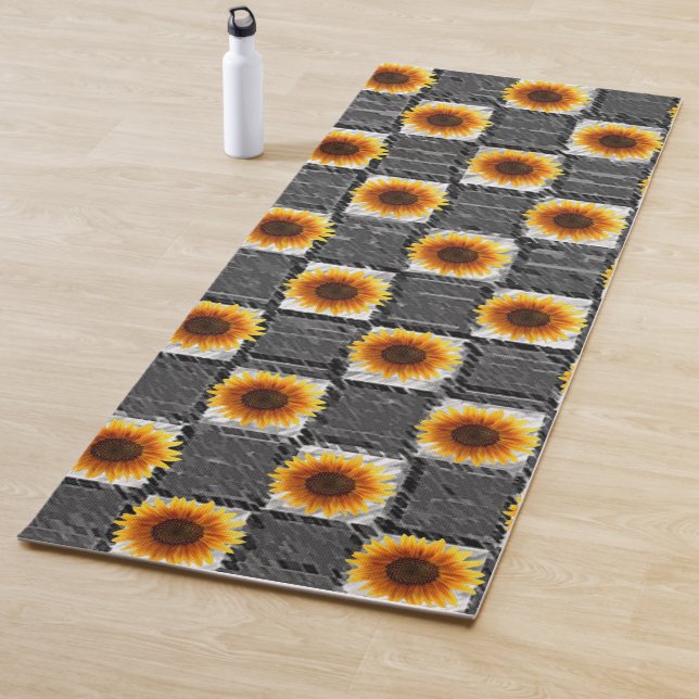 Yoga Mat Sunflower (In situ)