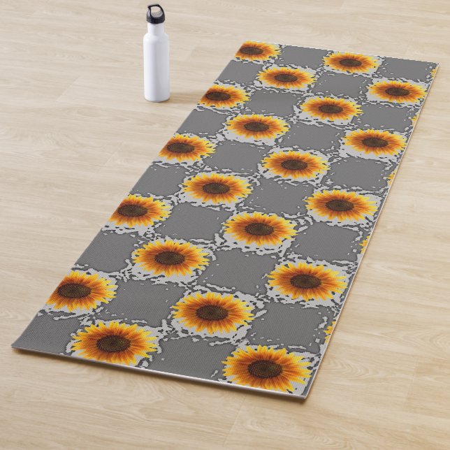 Yoga Mat Sunflower (In situ)