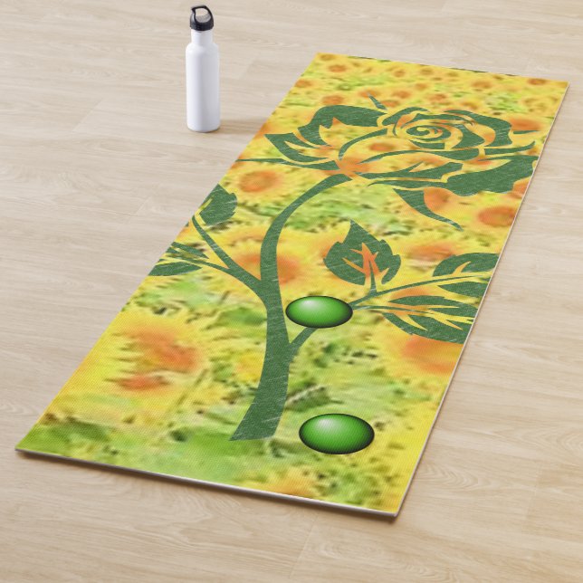 Yoga Mat Sunflower (In situ)