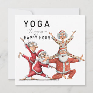 Yoga Navidad Santa Claus Posando
