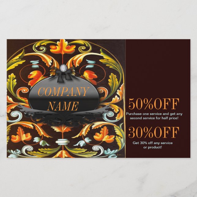 Yoga New Age bohemio hojas de otoño mandala (Frente)