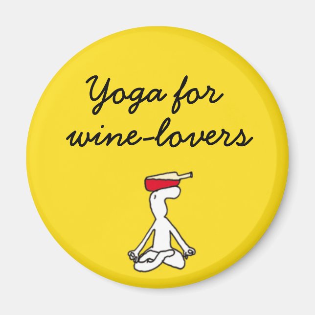 Yoga para el imán amarillo de los ganados (Frente)