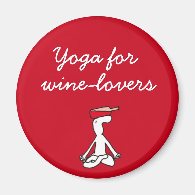 Yoga para el imán rojo del invierno (Frente)