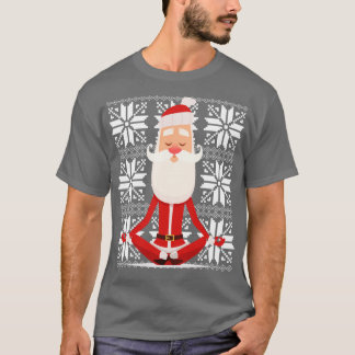 Yoga Santa meditando Navidades feos Sweater Desig