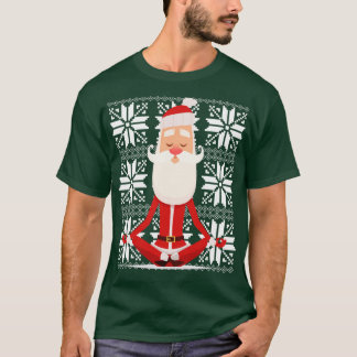 Yoga Santa meditando Navidades feos Sweater Desig